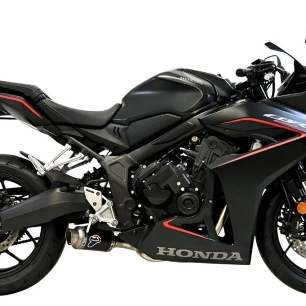 Termignoni GP Classic Stainless Steel Full Exhaust System with Carbon Fiber Silencer + Collector for Honda CBR650R / CB650R – Racing
