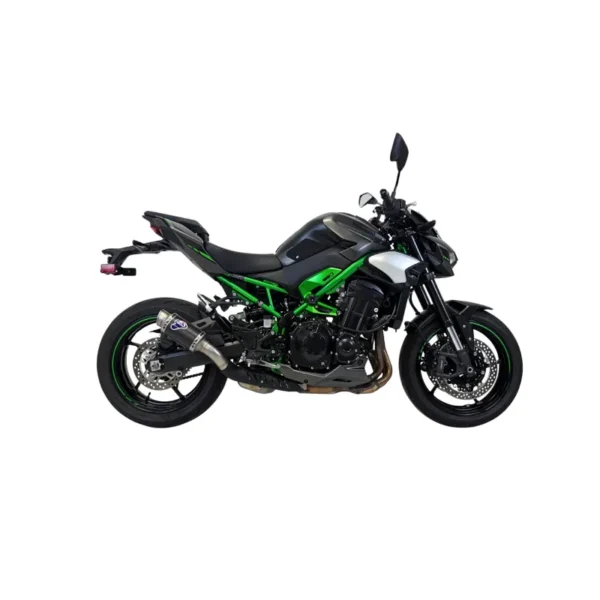 Termignoni GP Classic Carbon Fiber Slip-On Exhaust with Link Pipe + Heat Shield for Kawasaki Z900 (2024-2026)