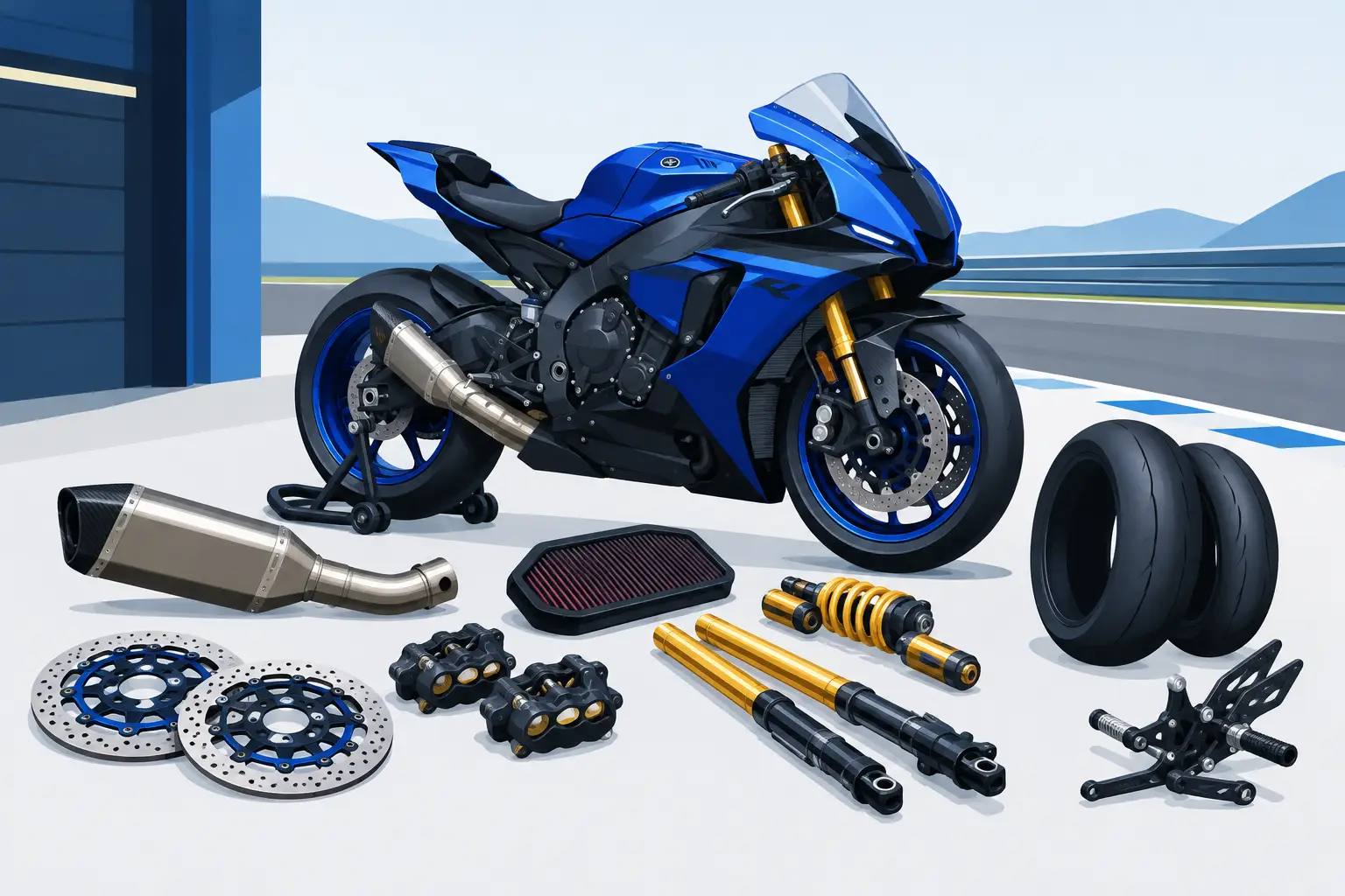 Yamaha R1 Track Build Parts That Earn Lap Time